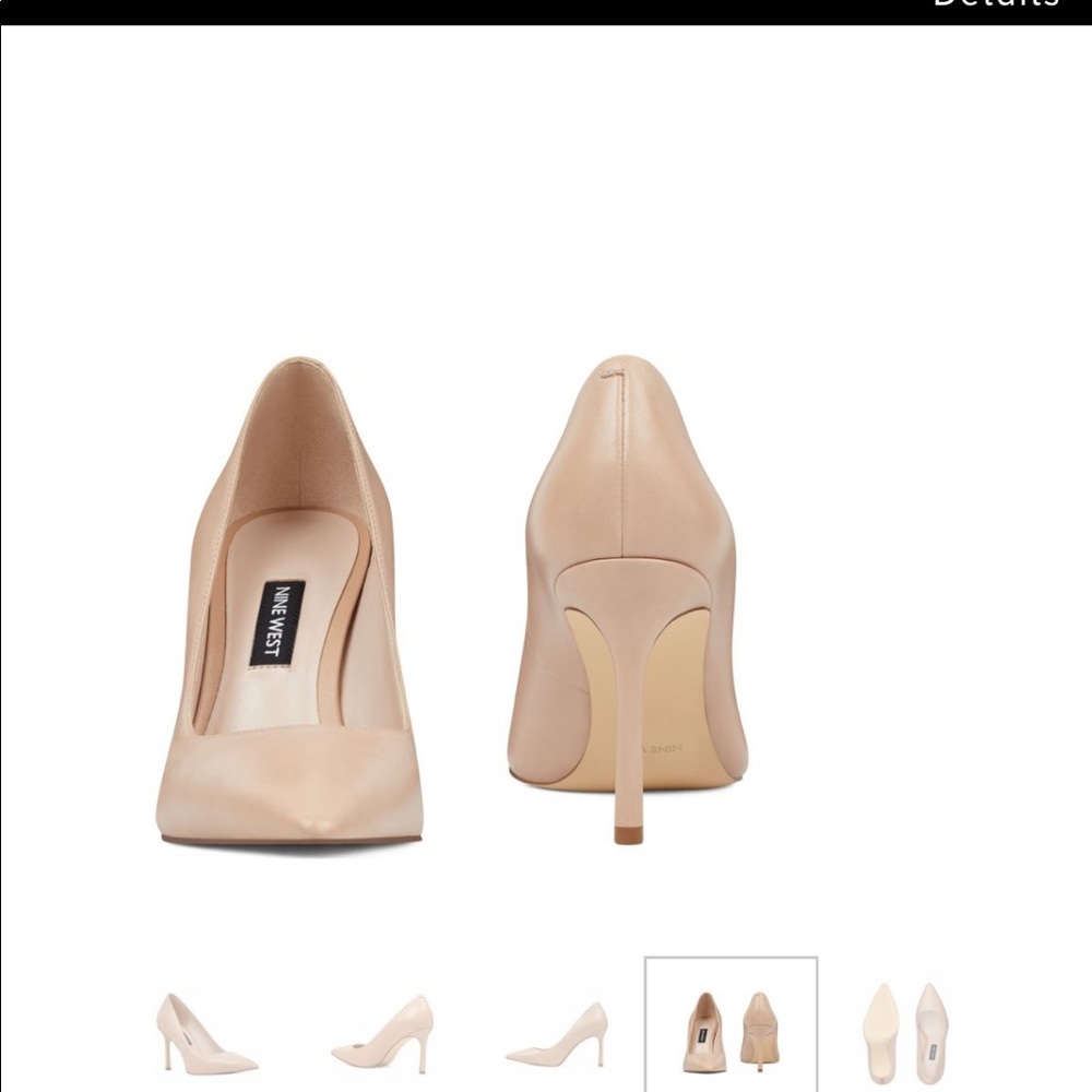 Nine West Emmala Pointy Toe Pump NEW nude sz 6